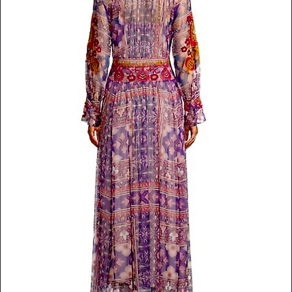 ❤️JOHNNY WAS DUANA EMBROIDERED MESH DRESS💐💐❤️ Most beautiful dress. 3 sizes. - Picture 4 of 11